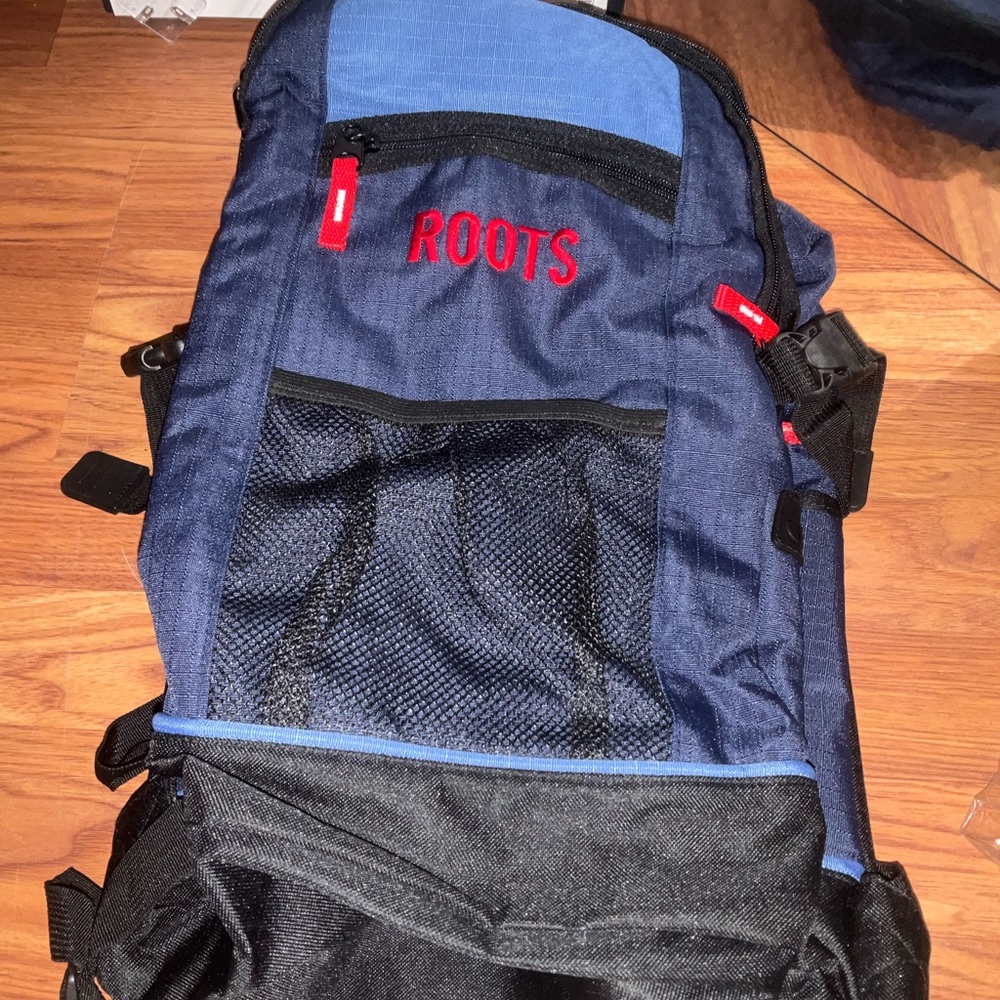 Roots Blue and Black Men's Backpack
